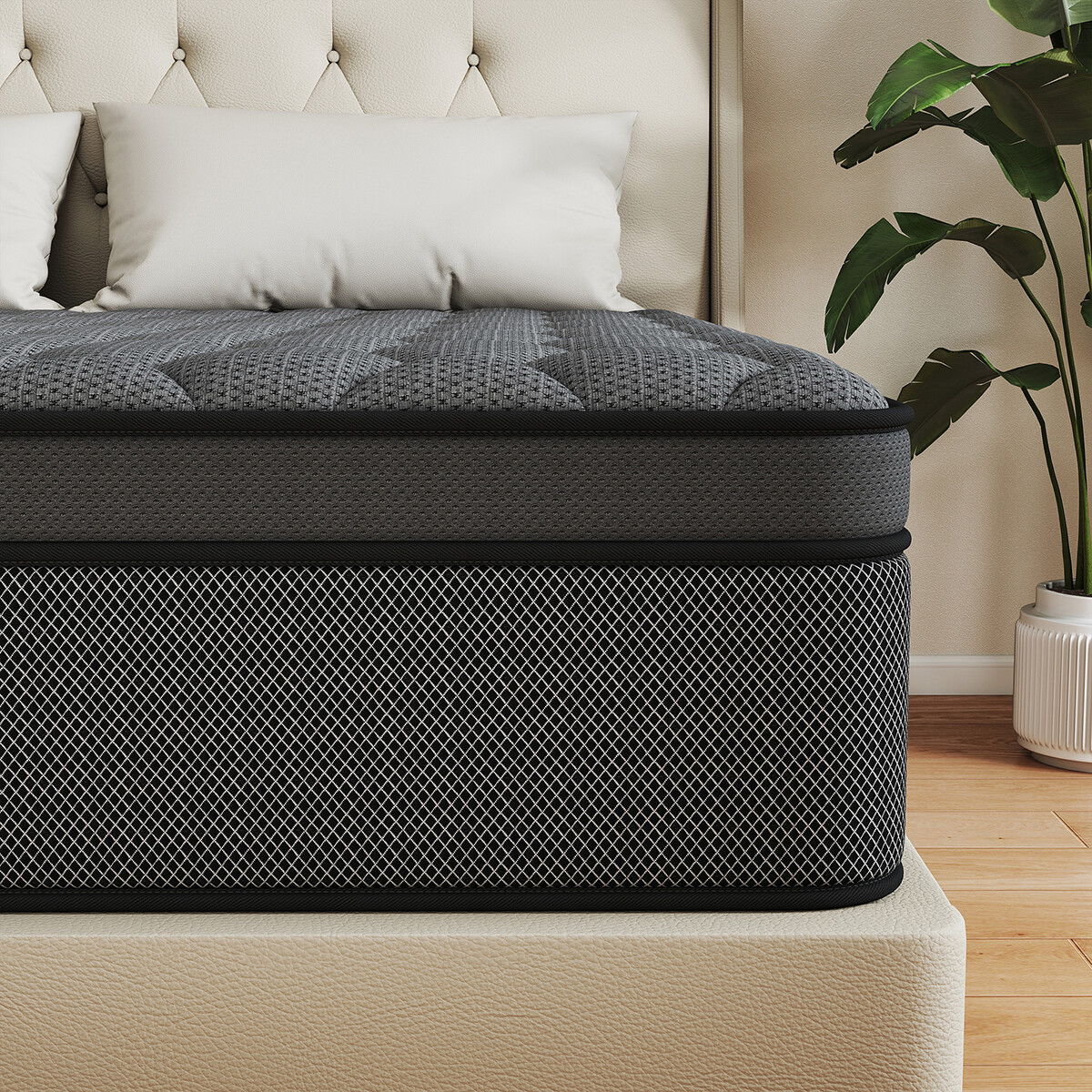 12″ Mattress In a Box Gel Memory Foam Pocket Spring Twin Full Queen King Size