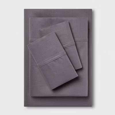 Threshold 400 Thread Count Cotton Sateen 4-Piece Sheet Set Luxurious