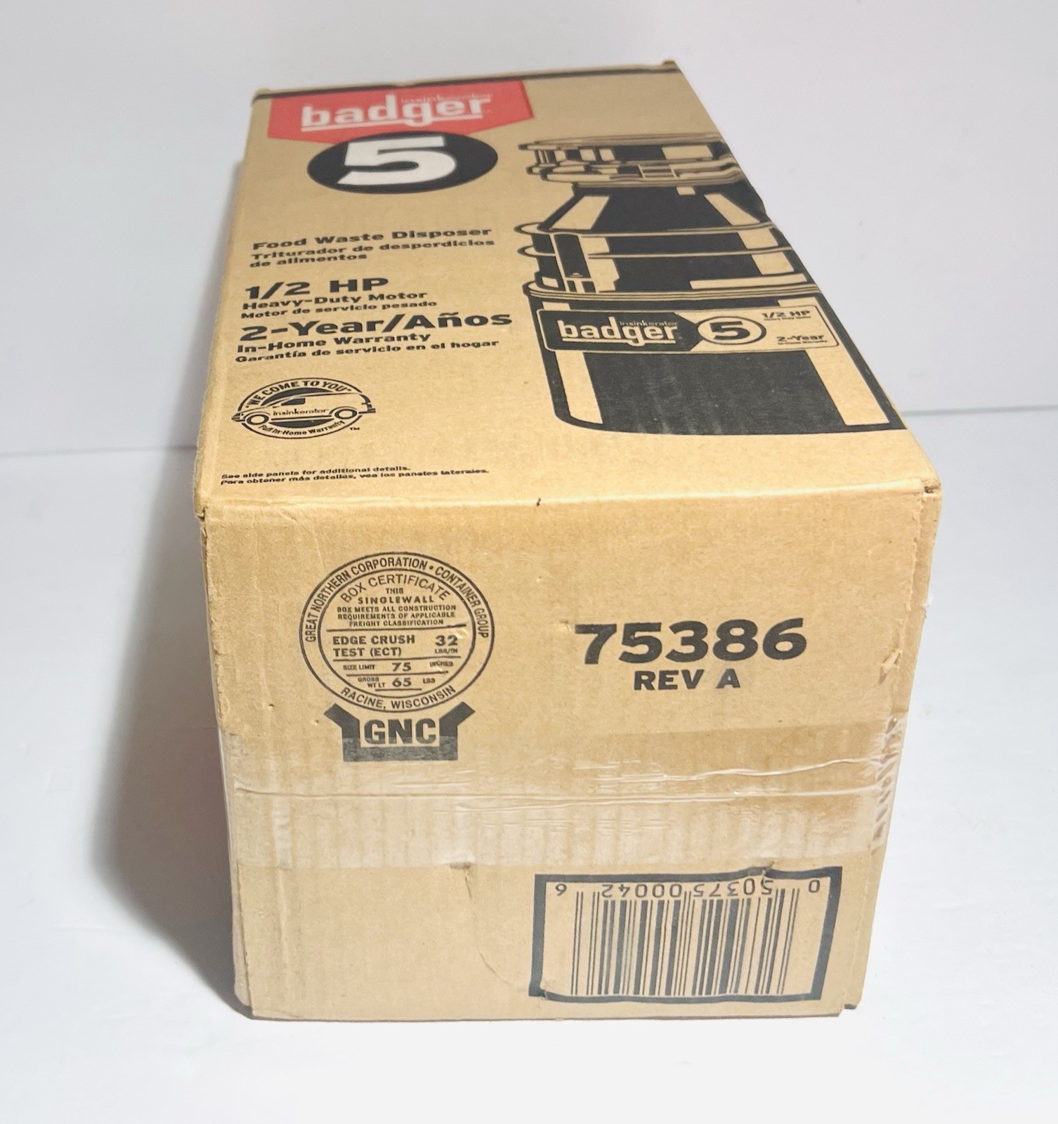 InSinkErator Badger 5 1/2HP Heavy Duty Garbage Disposal New In Box