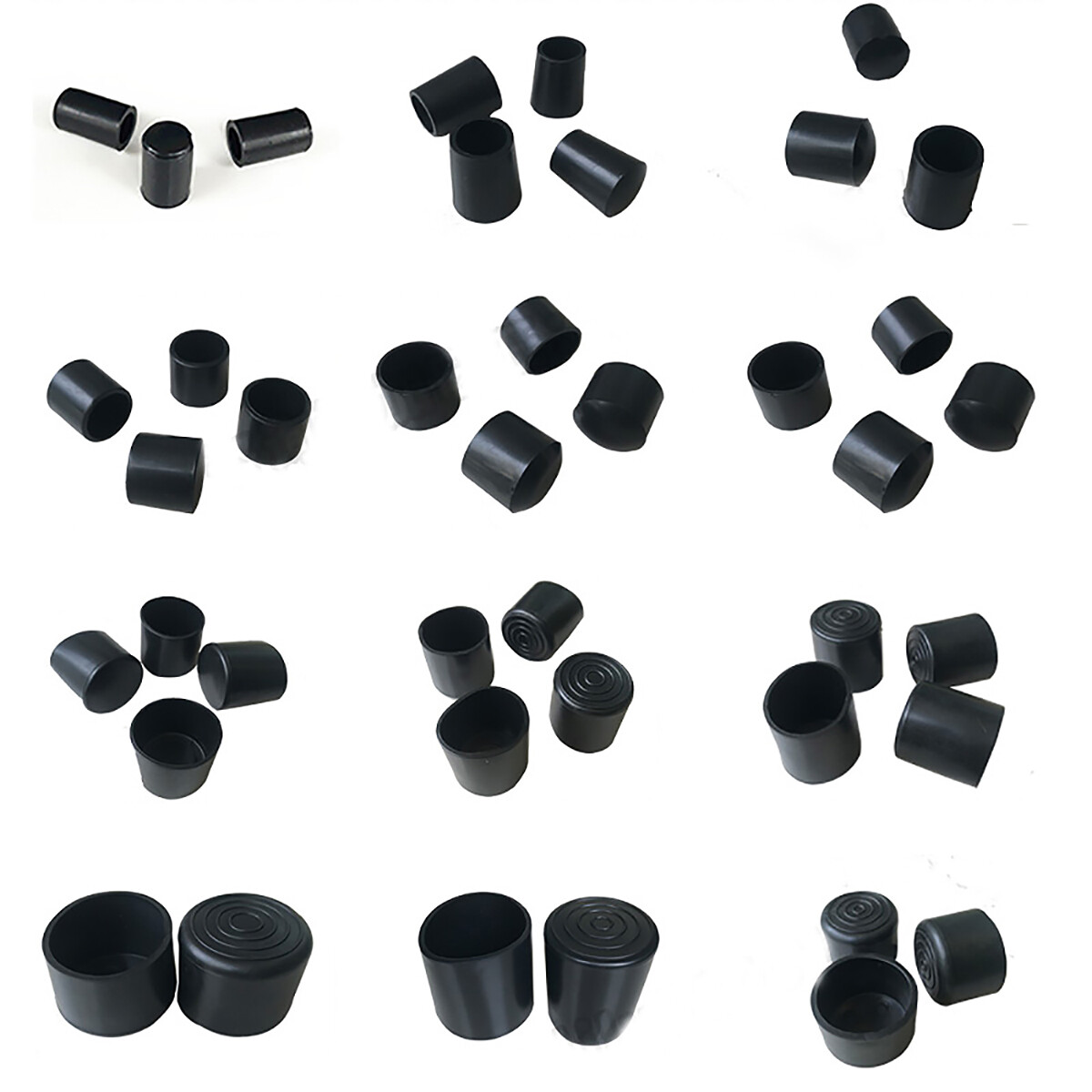 Round Rubber Chair Ferrule Anti Scratch Table Stool Feet Leg Grip Tip End Caps