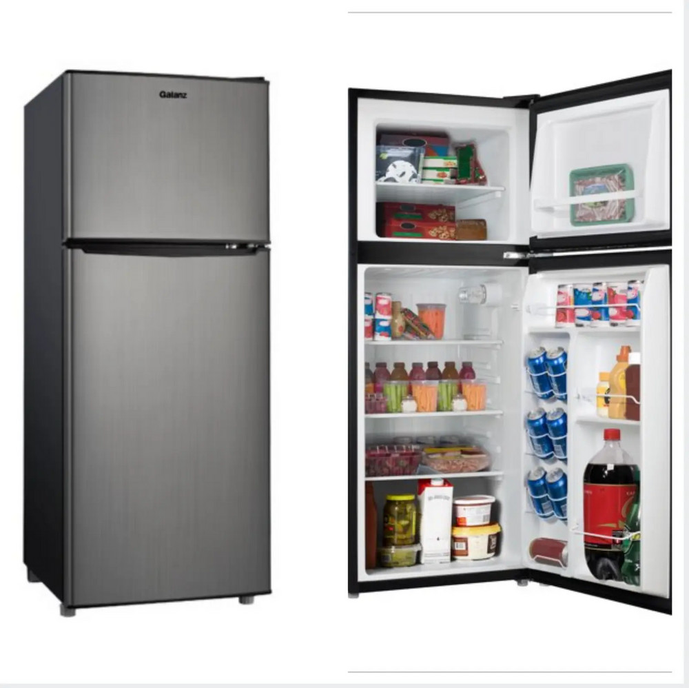 4.6. Cu. ft. Two Door Compact Refrigerator With Freezer Reversible Door 48″ High