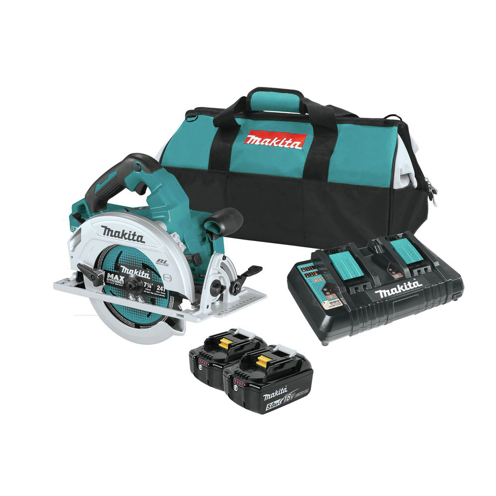 Makita 18V X2 LXT 7-1/4″ Circular Saw Kit (5 Ah) XSH06PT-R Certified Refurbished