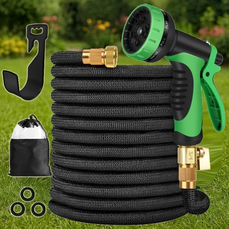 50FT 100FT 4X Stronger Deluxe Heavy Duty Expandable Flexible Garden Water Hose