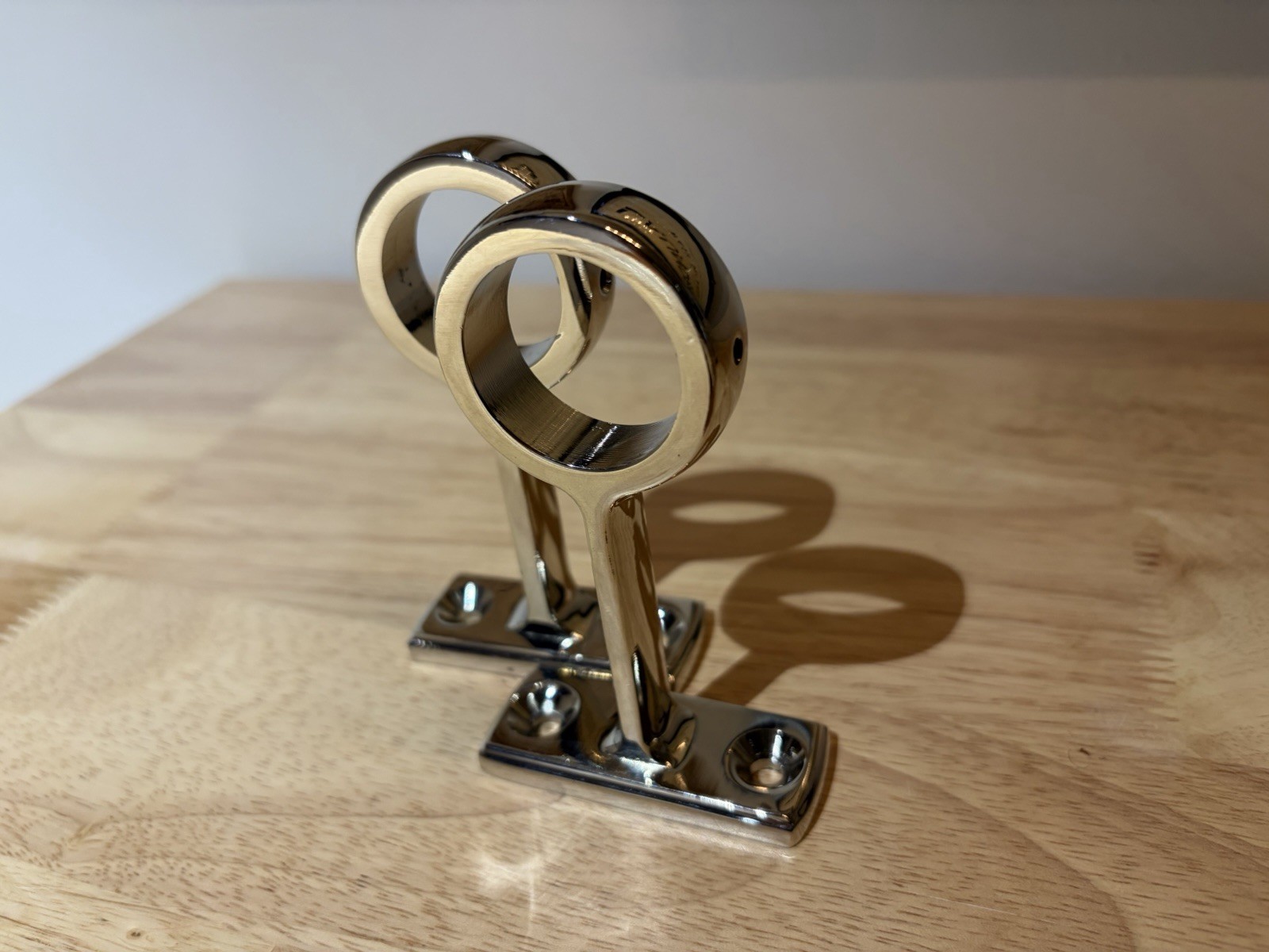 RH Classic Collection Rod Brackets Pair 1.25 ID, Polished Nickel Open Box