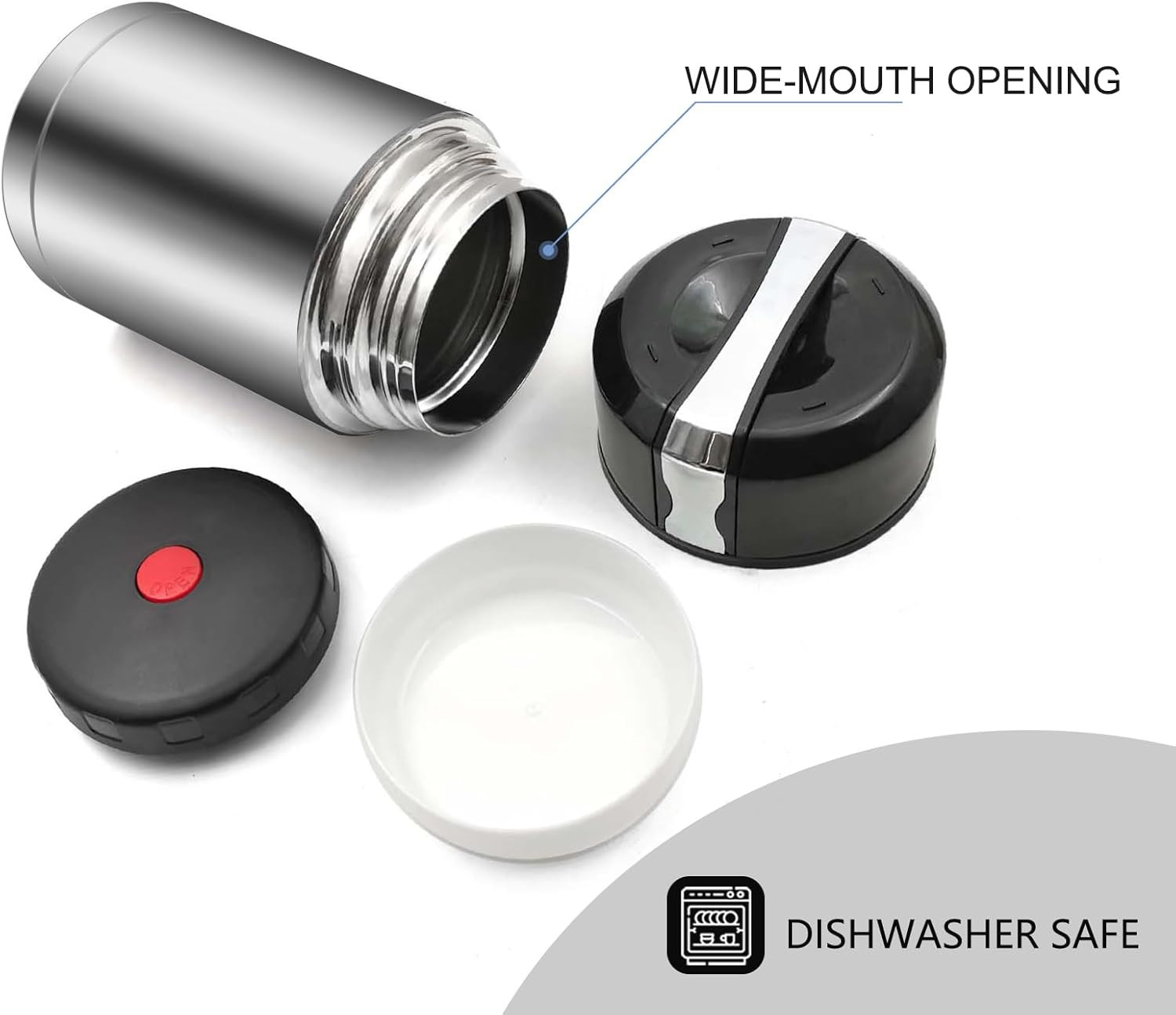 35Oz Soup Thermos, Stainless Steel Thermos for Hot Food, Wide Mouth Food Thermos