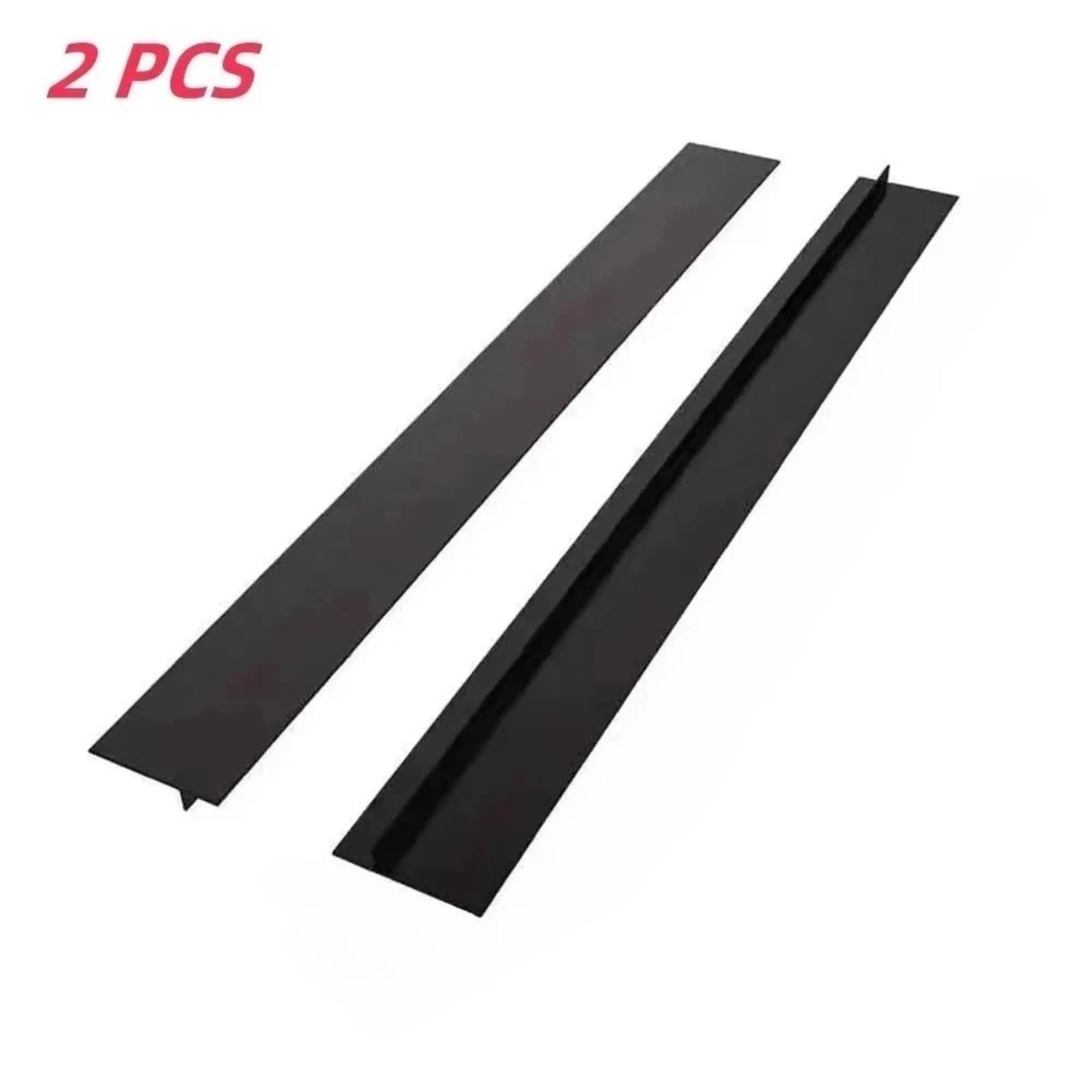 2Pcs Kitchen Silicone Stove Counter Gap Cover Oven Guard Spill Seal Slit Filler