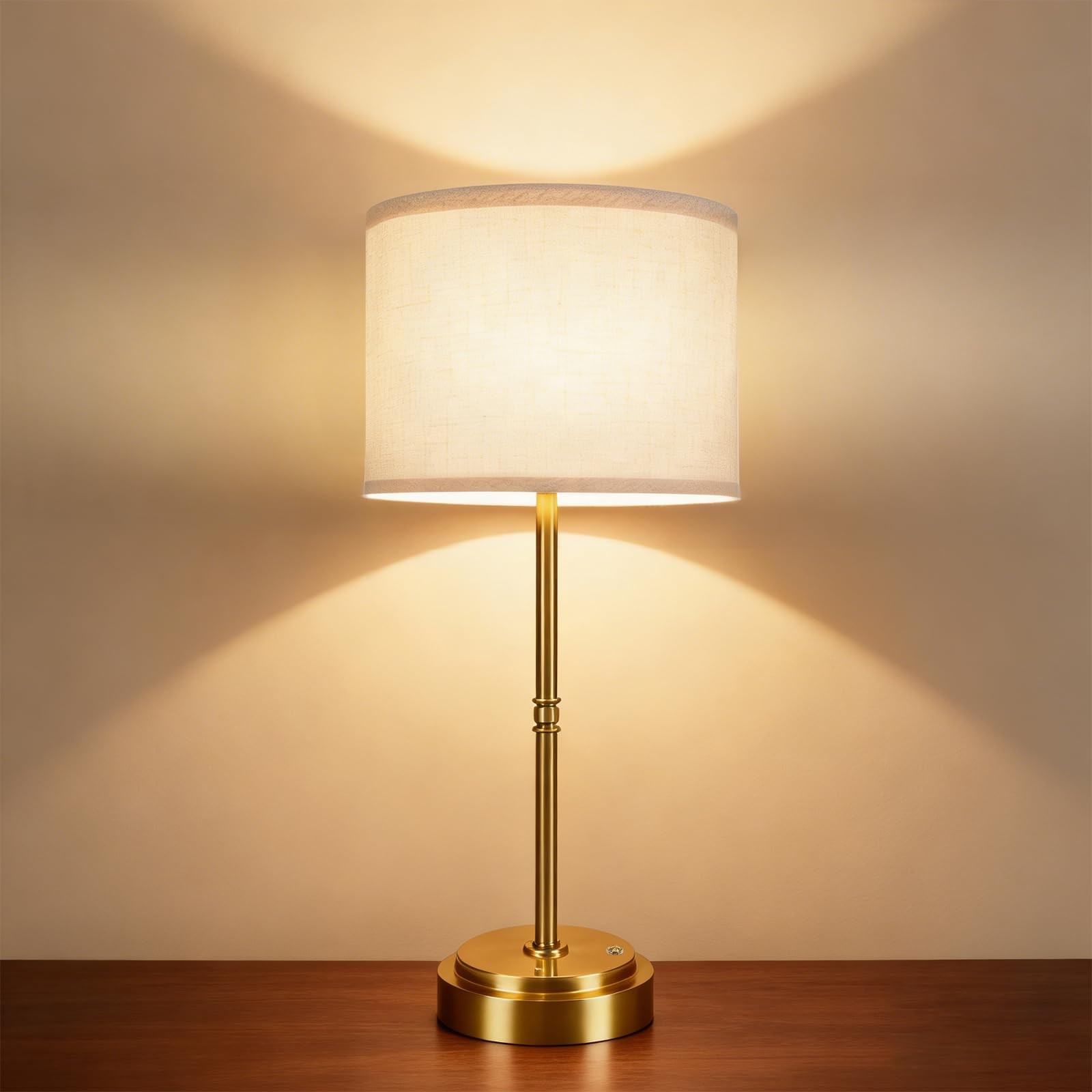 AWOKE 17.7-Inch Tall Cordless Table Lamp, 7500mAh Long-Lasting Battery Operat…