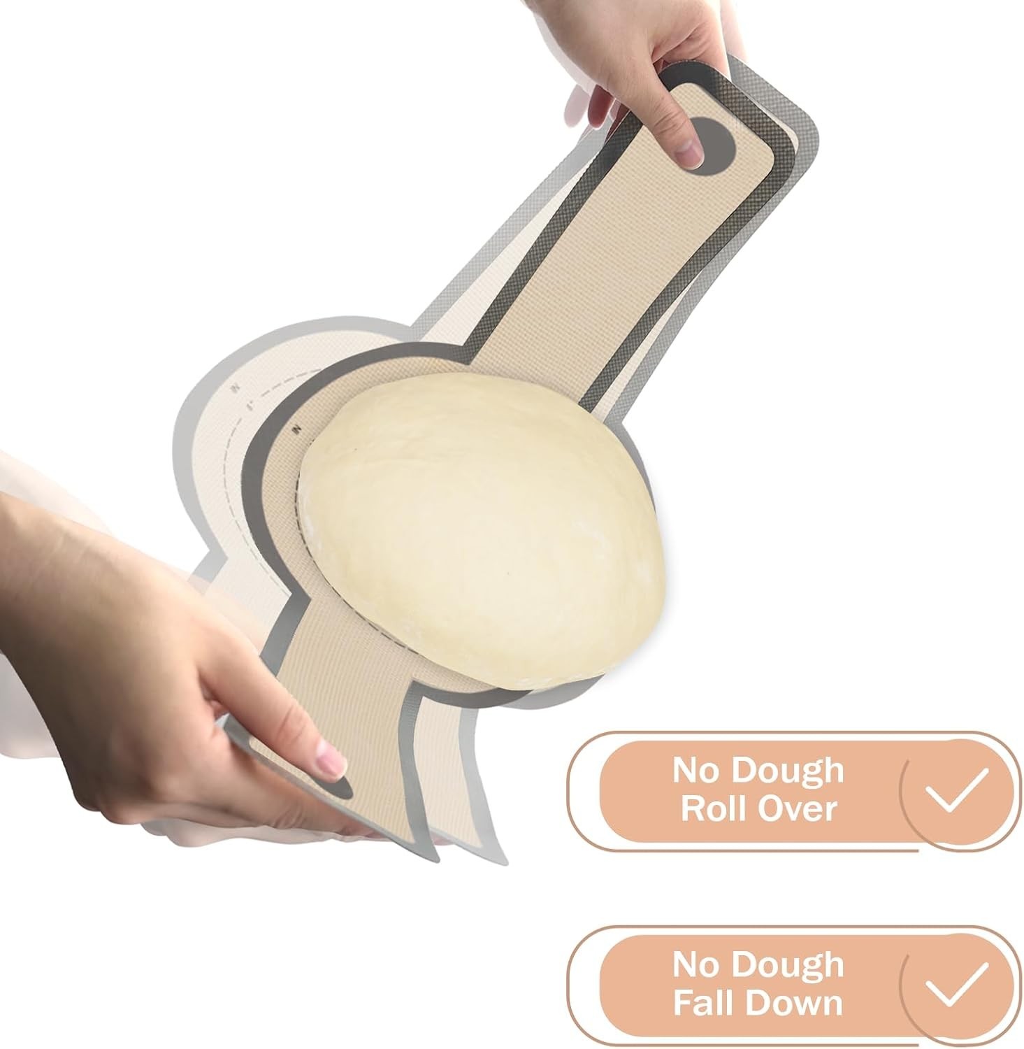 Silicone Bread Sling for Dutch Oven 2 PCS Non-Stick & Easy Clean Reusable Gray