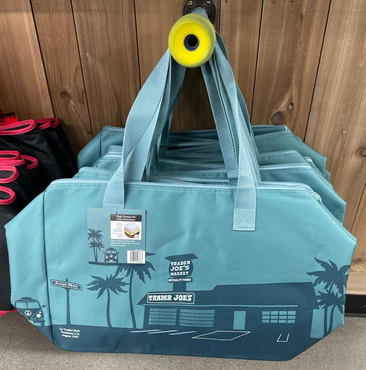 ⚡️ Trader Joe’s Dusty Blue Tote Insulated Freezer Cooler Bag NEW FREE SHIP ❤️