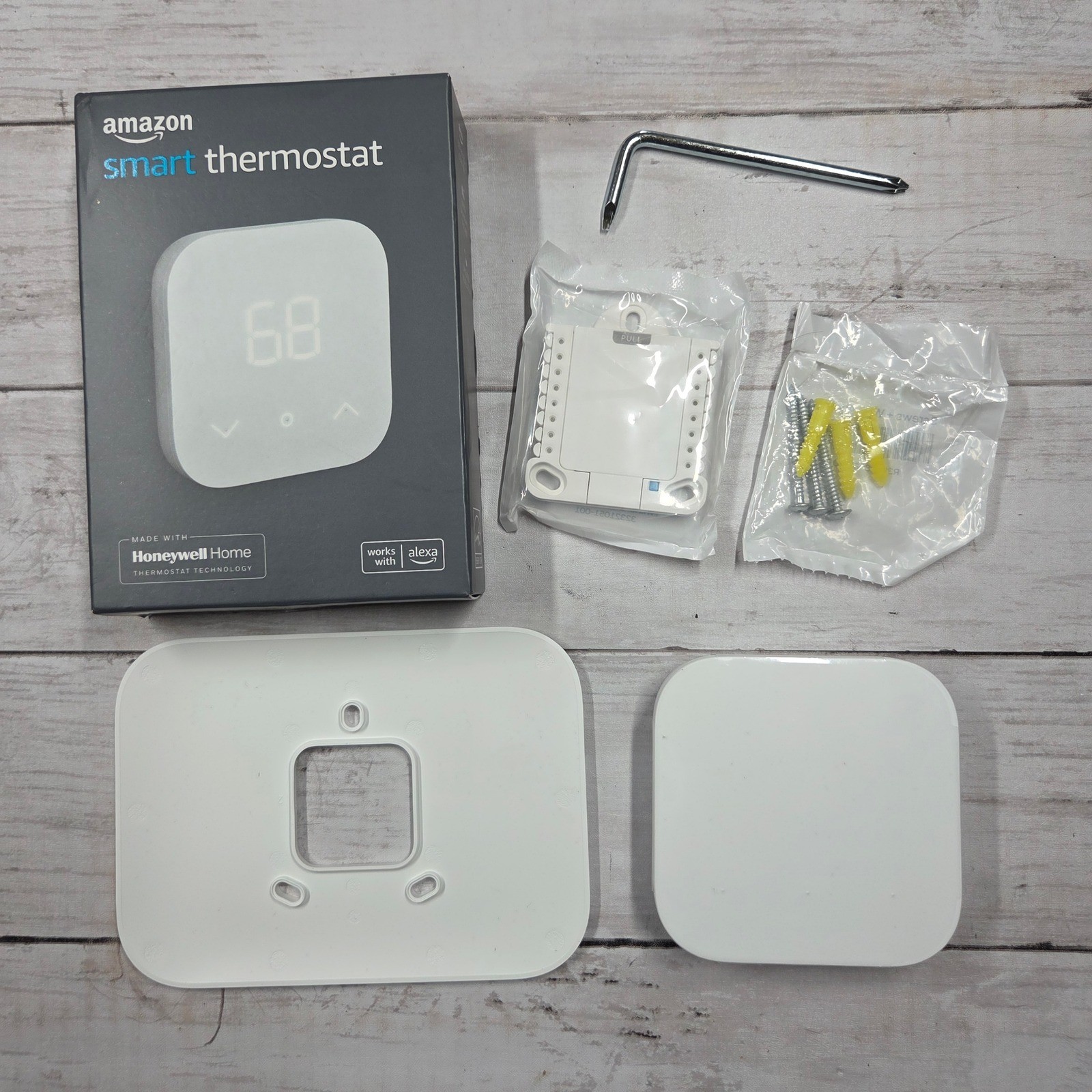 Amazon Smart Thermostat White Alexa Enabled Honeywell Home Technology