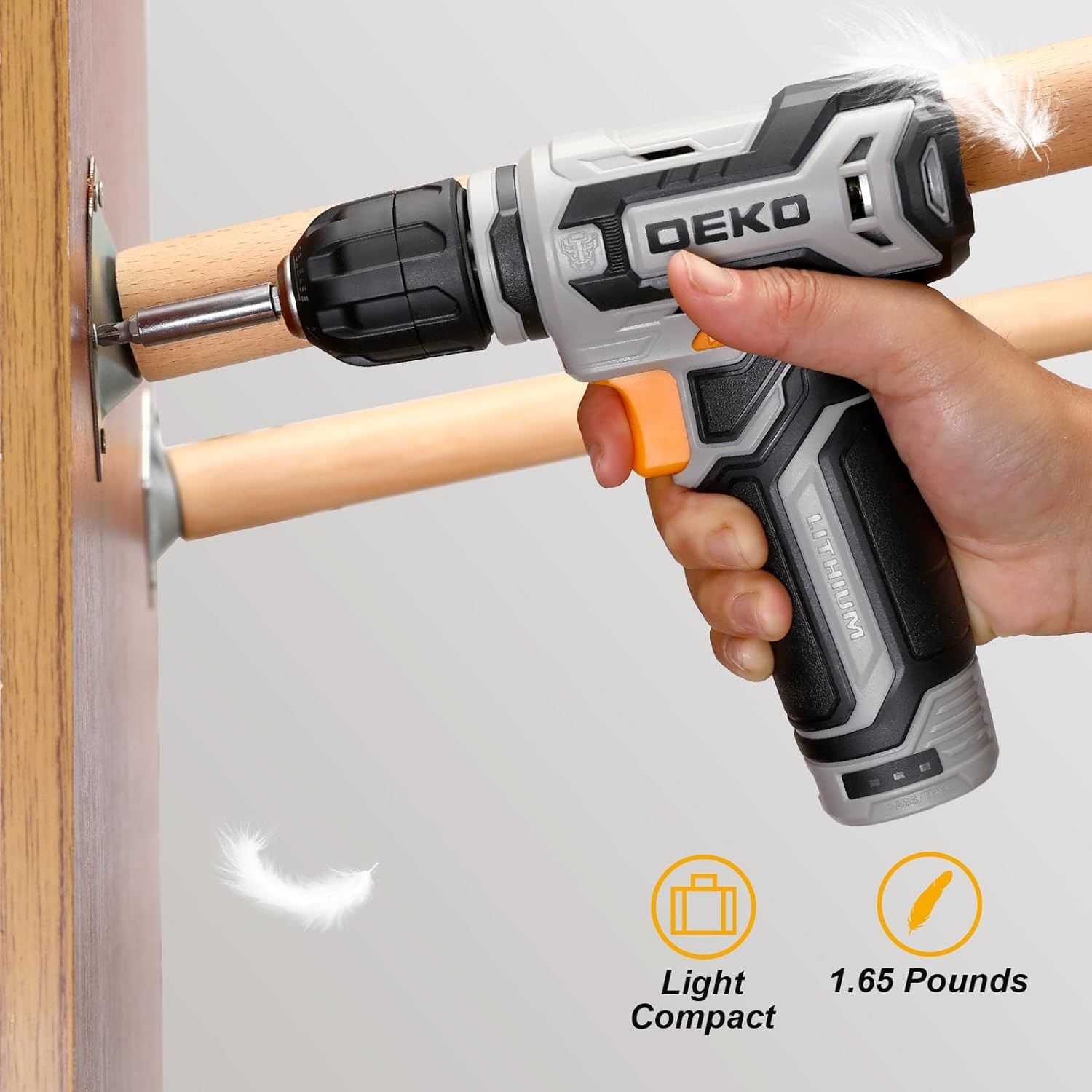 Cordless Drill: DEKO PRO 12V Power Battery Drill Set with Small Electric Drills