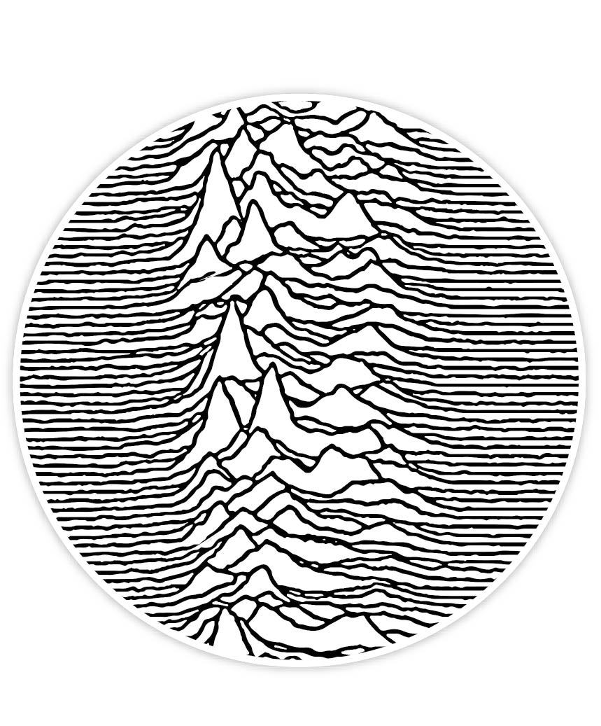 Ian Curtis Joy Division Unknown Pleasures Sticker Decal Vinyl WALL “SIZES”