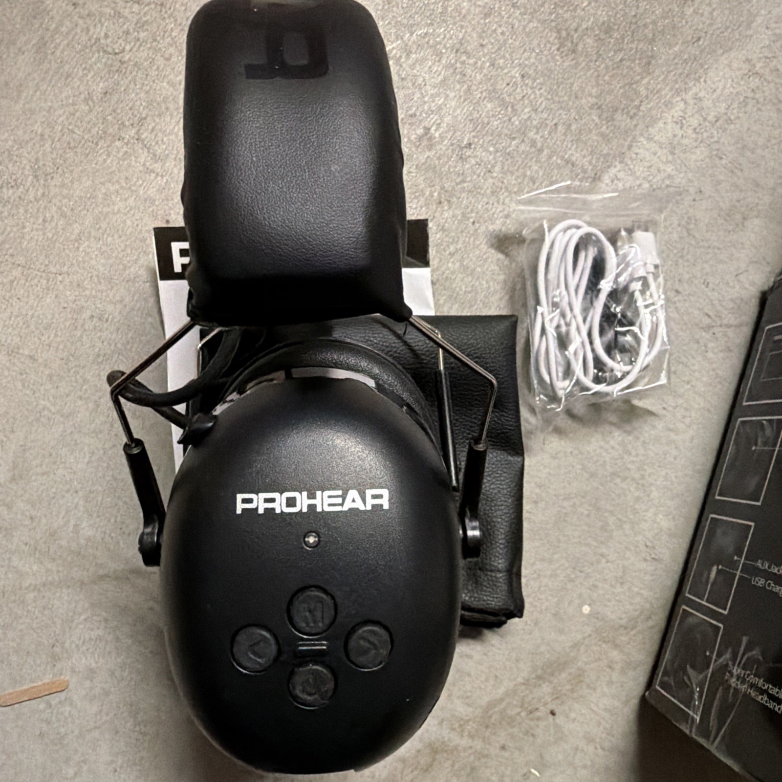 Prohear EM037 Bluetooth Hearing Protector Headphones 30dB Noise Reduction – NEW