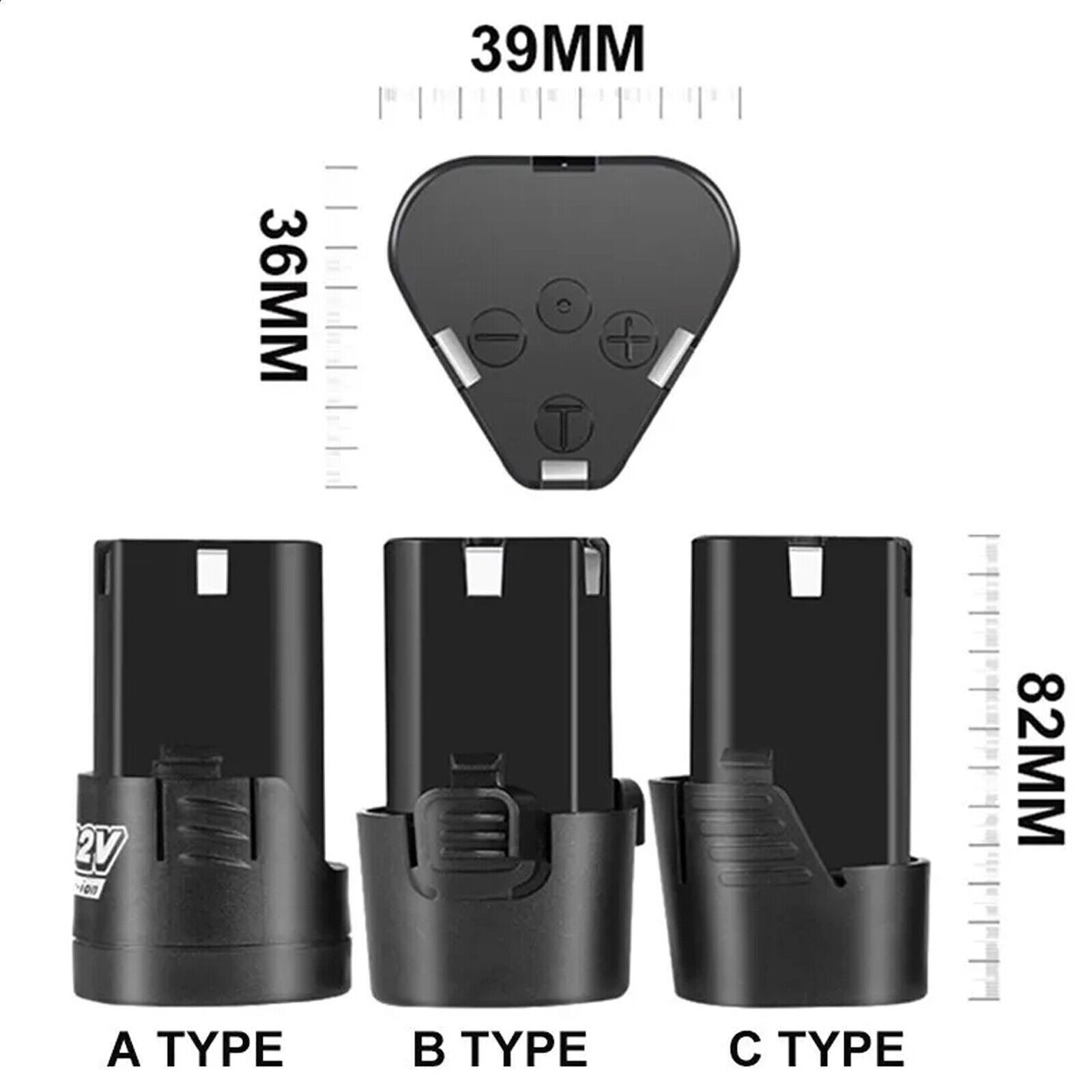 Rechargeable Li-ion Battery 1500mAh 12V for Electric Screwdriver Drill Universal