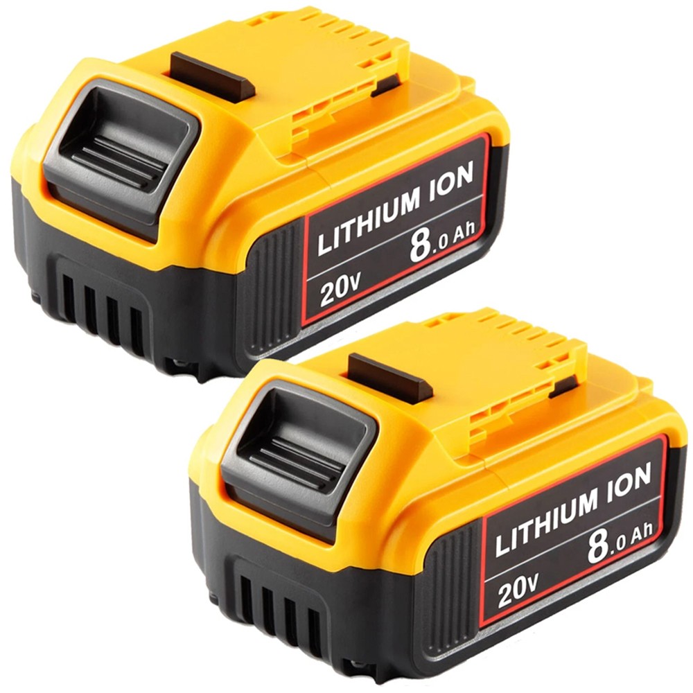 Pack For DeWalt 20V 20Volt Max 8.0AH Lithium Ion Battery DCB206 DCB205-2/Charger