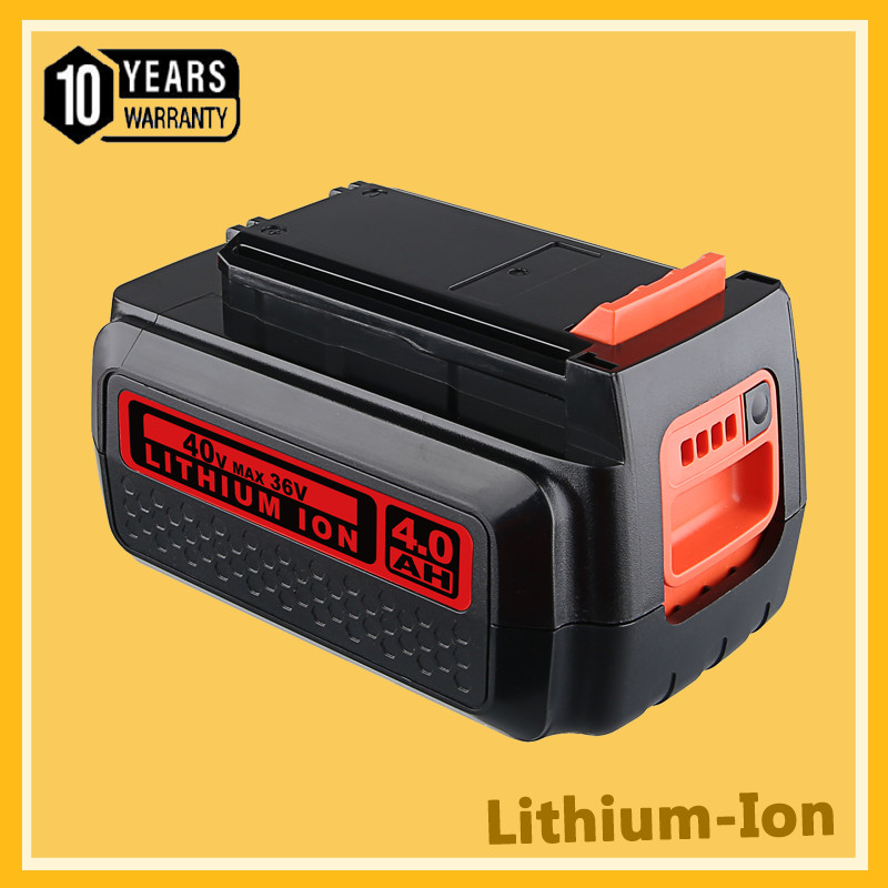 40V MAX Lithium Ion Battery 4.0Ah for Black & Decker 40Volt LBXR36 LBX2040 LBX36