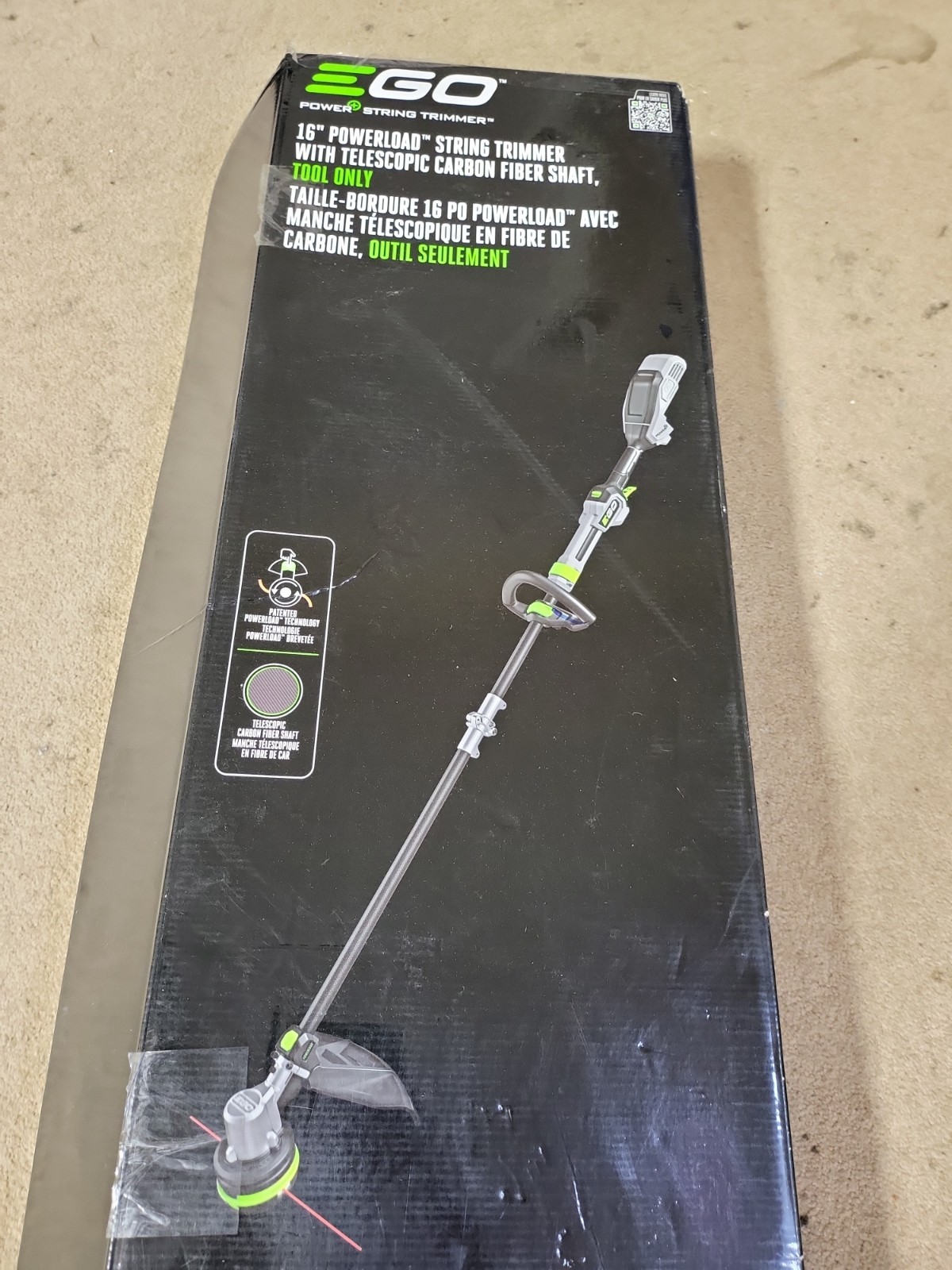 EGO Power+ ST1610T 16″ POWERLOAD String Trimmer – Battery & Charger Not Included