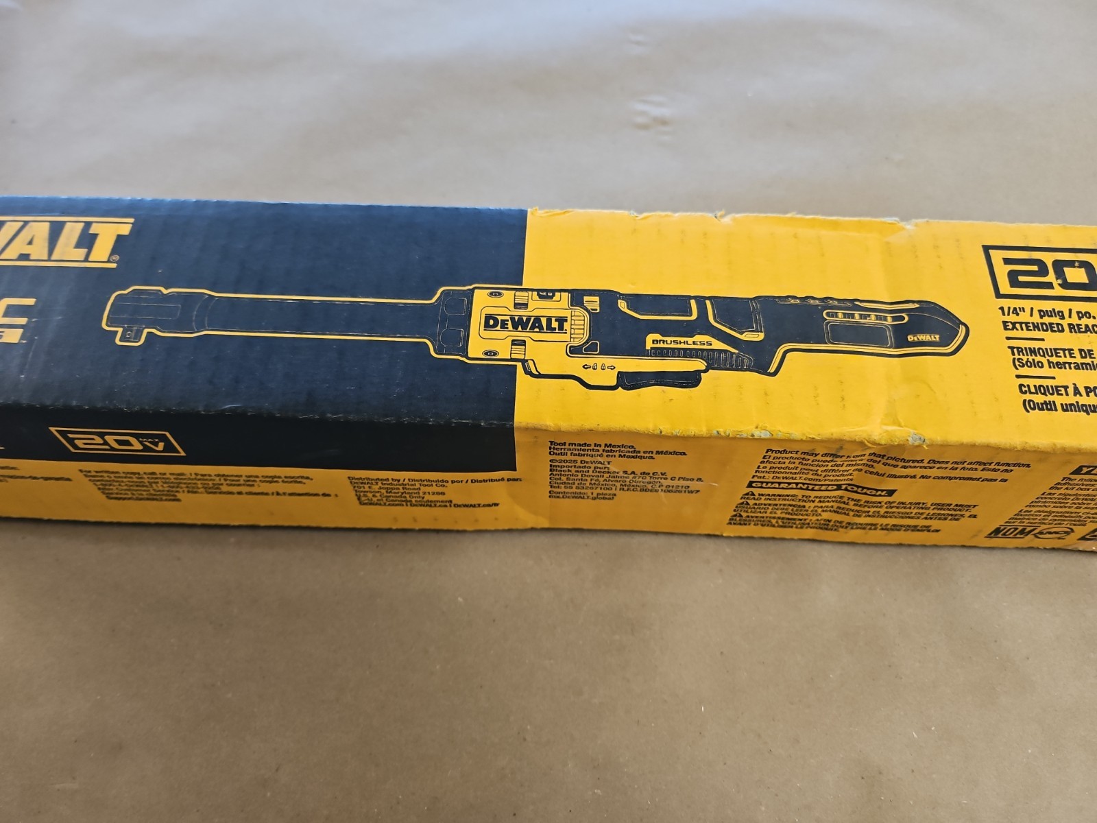 Brand New DCF514EB DEWALT Extended Reach Ratchet (Tool Only) New Sealed