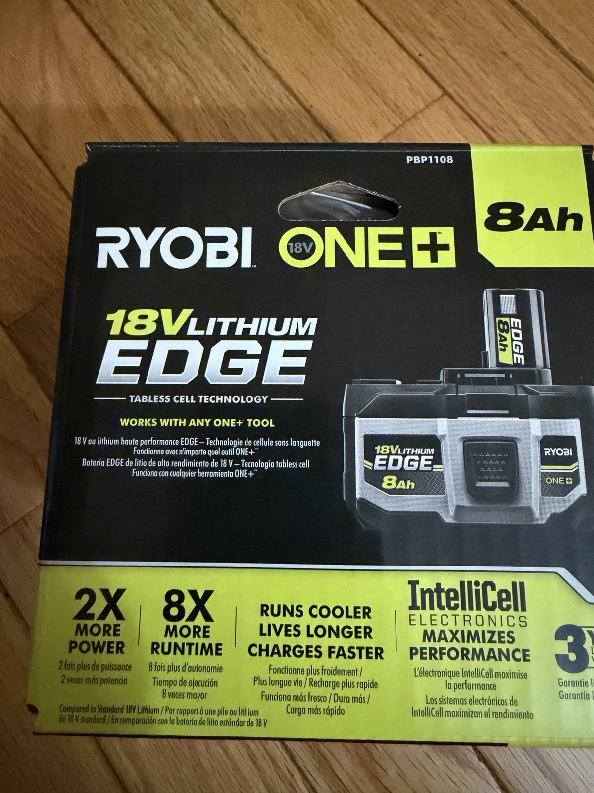 RYOBI ONE PLUS 18 V 8AH LITHIUM EDGE BATTERY