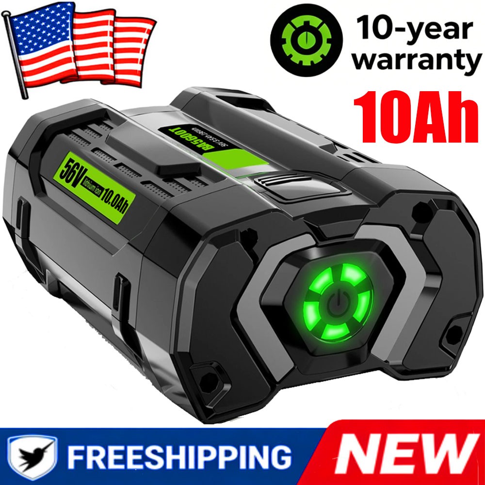 56V 10.0Ah upgrade For EGO BA5600T BA2800T Power + 56V 10Ah Lithium New Battery