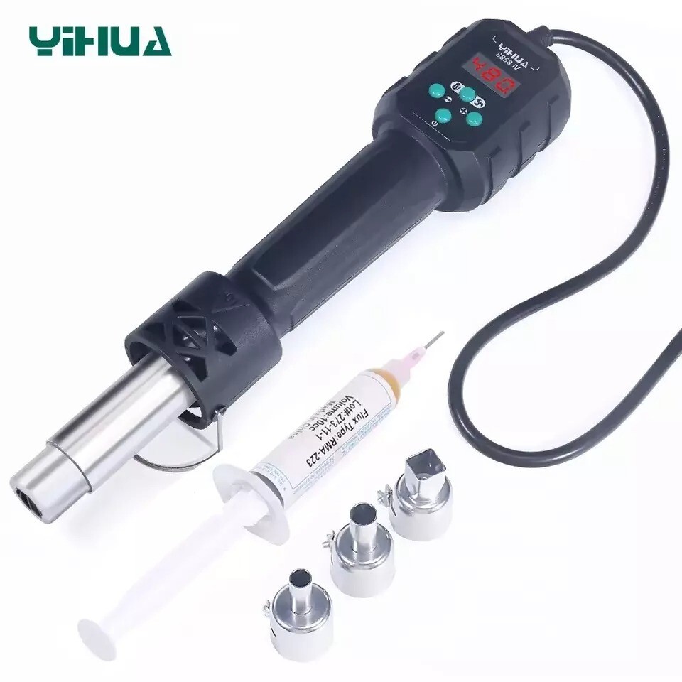 YIHUA 8858-IV 700w Hot Air Gun Kit Heat Gun Adjustable Temperature LED