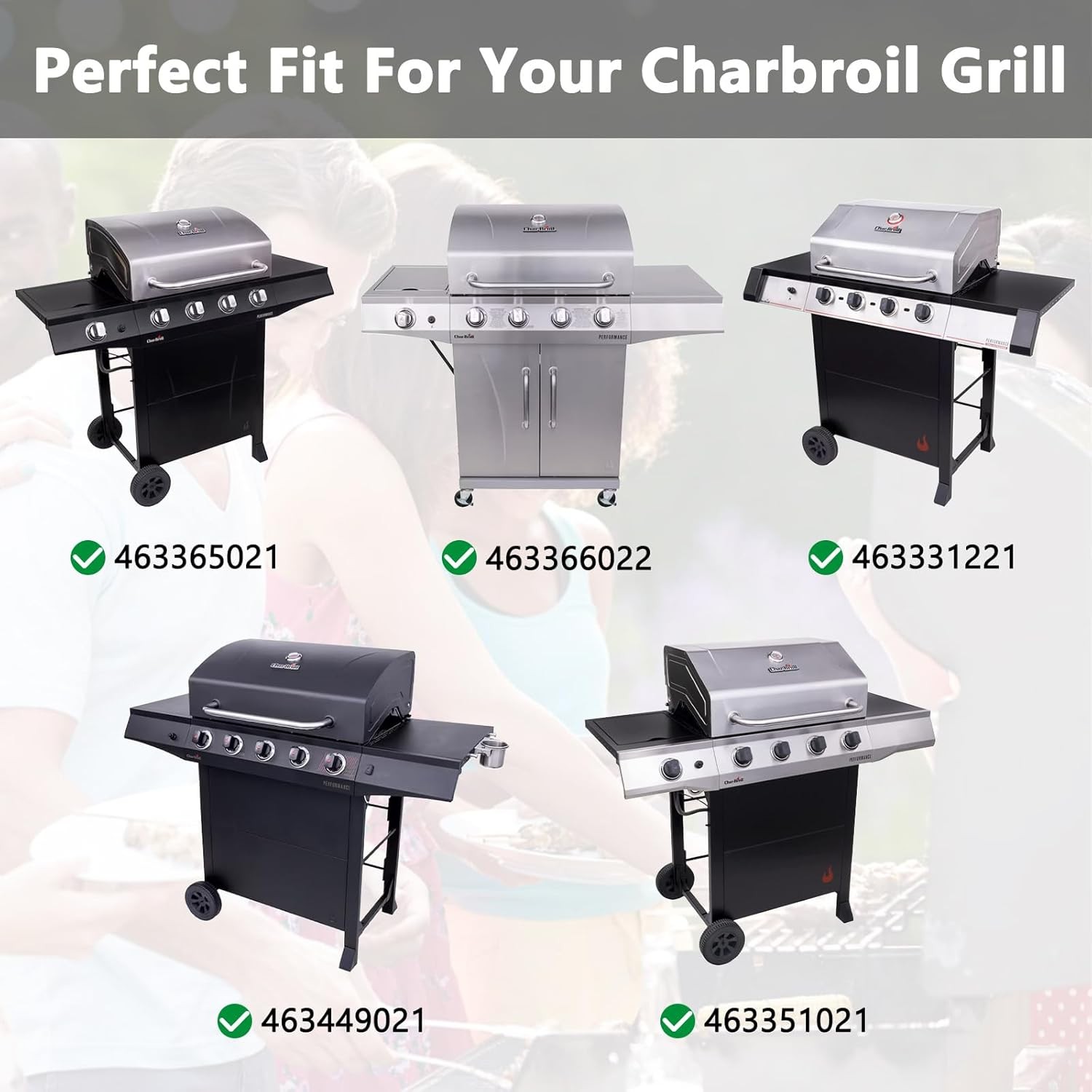 Grill Replacement Parts for Charbroil Performance 4 Burner 463365021 463366022