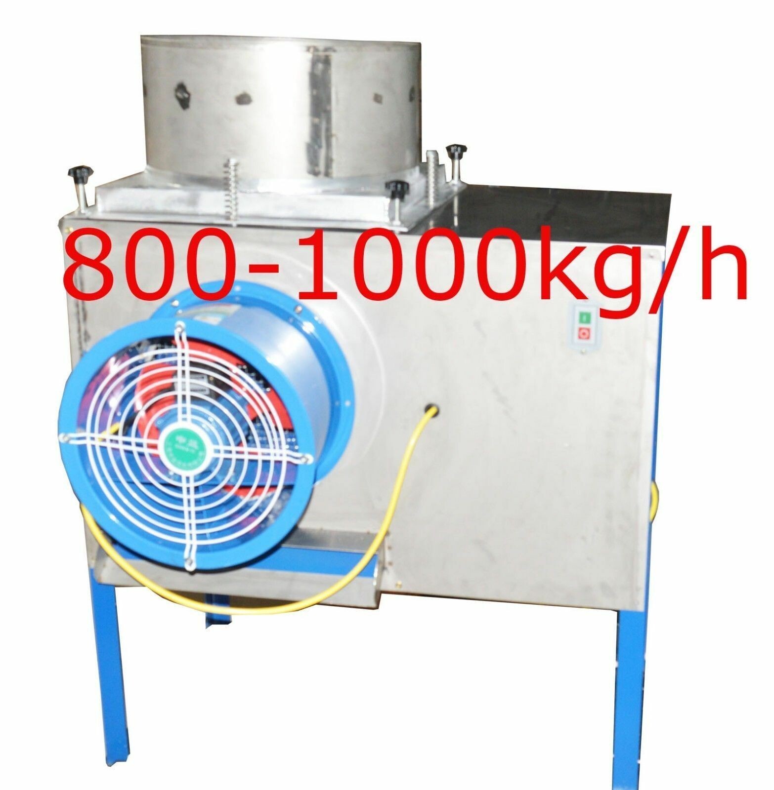 220V Commercial Auto Garlic Separator Peeler 1000KG/h Cylinder Pipe Fan