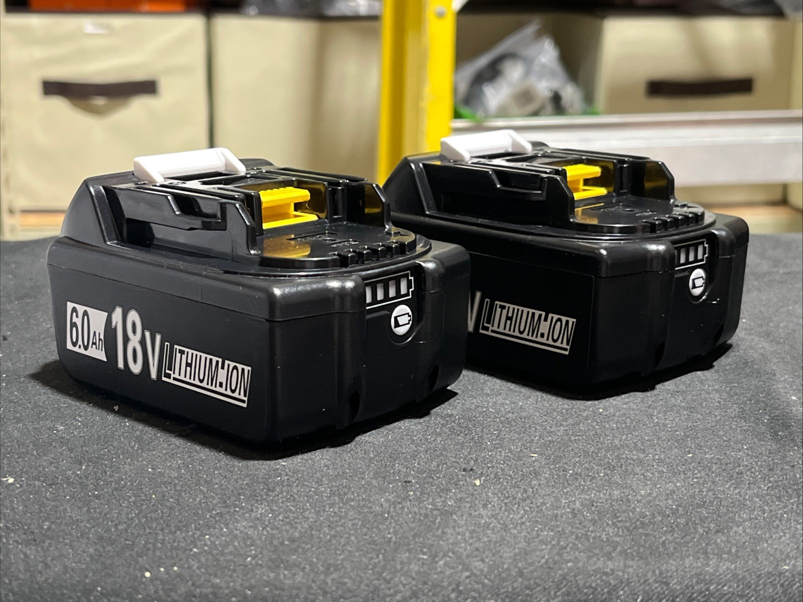 (2) Generic Makita LXT BL1860B 18V Lithium‑Ion 6.0Ah Battery