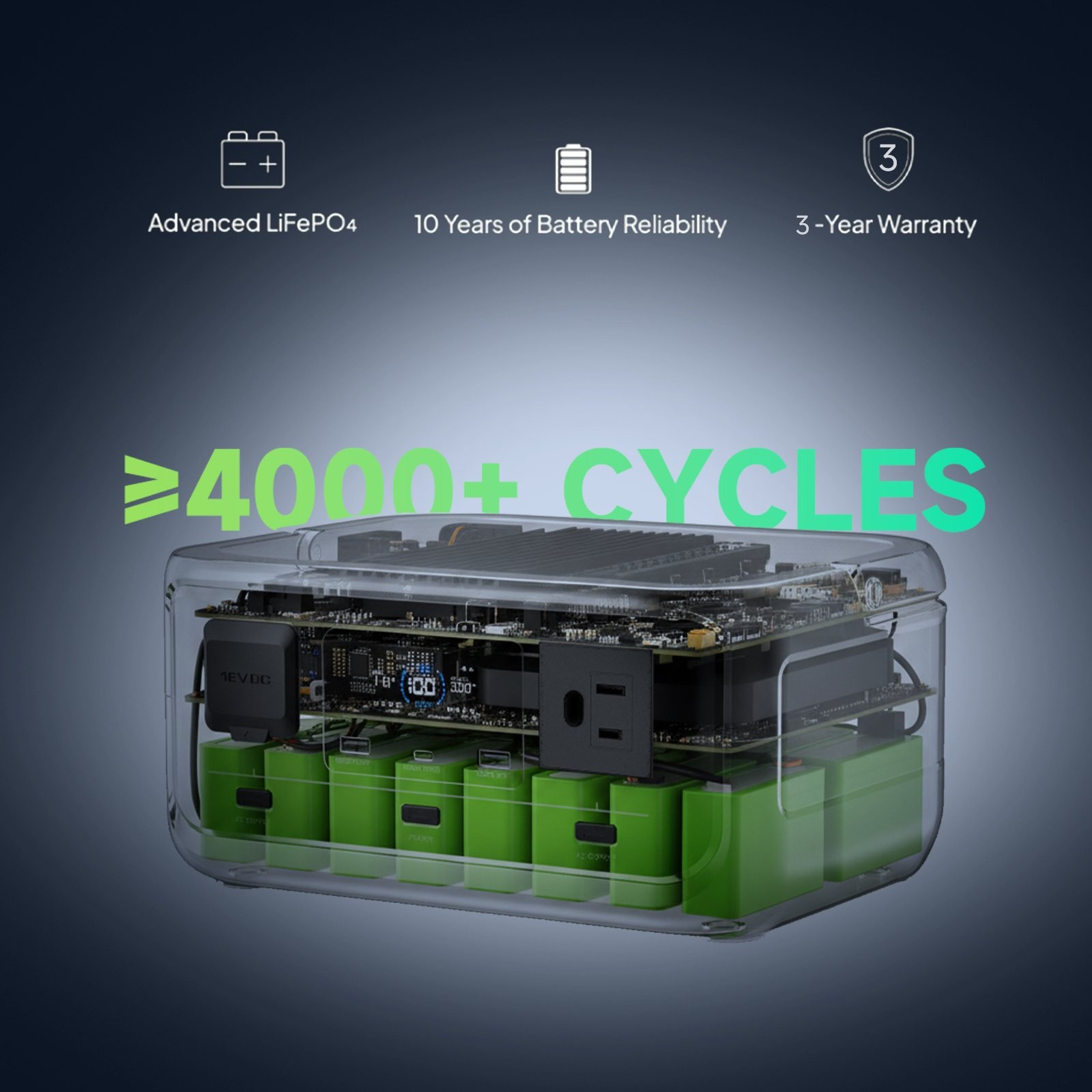 ALLPOWERS 299Wh 600W Portable Power Station Solar Generator Backup For Camping