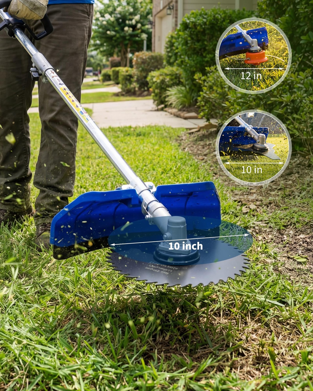 52CC Weed Wacker Lawn Eater Edger Grass 3-in-1 String Trimmer Cutter Mower Yard