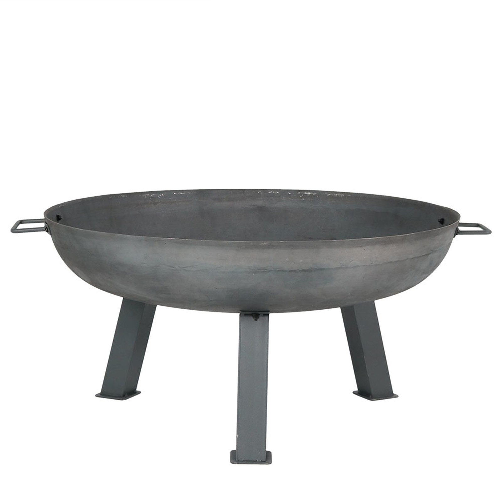 30 in Rustic Cast Iron Outdoor Raised Fire Pit Bowl – Steel by Sunnydaze