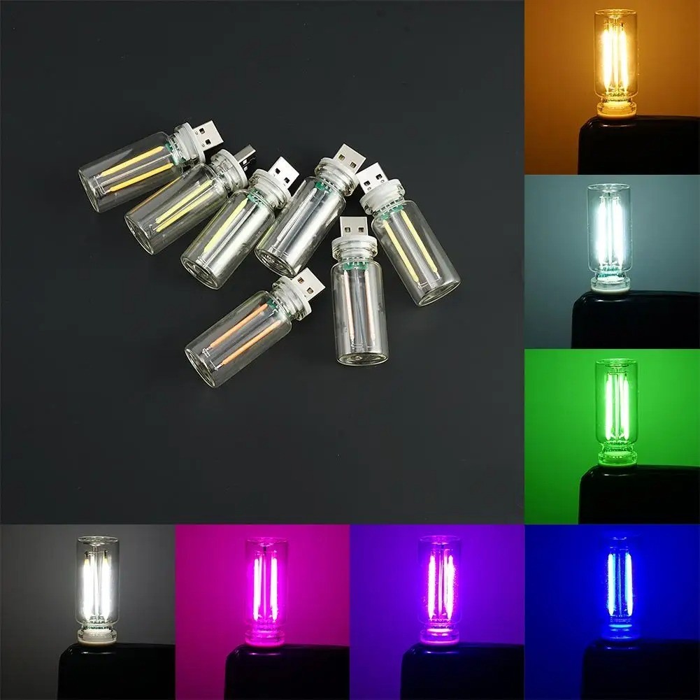 USB LED Night Light Touch Control Atmosphere Bulb Bedroom Mood Decor Lamp