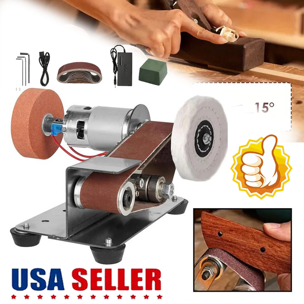 Mini Electric Belt-Sander Knife-Sharpener Sanding Machine – Small Bench Grinder