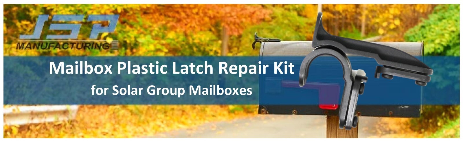 New Plastic Latch Set Kit for Solar Group Standard Mailbox Repair Latch Kit