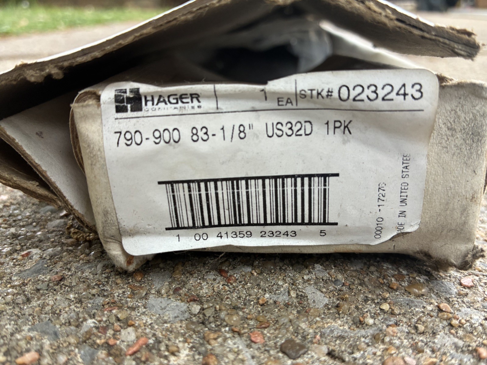 Hager 790-900 83″ Stainless Steel Continuous Hinge 32D