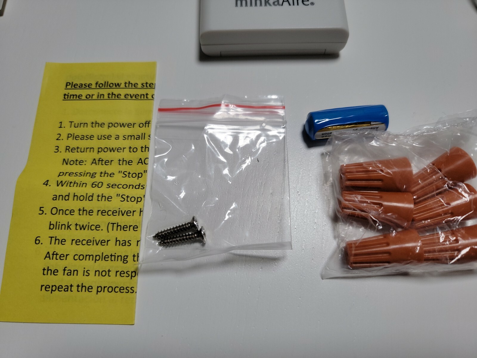 Minka Aire Concept II Ceiling Fan Receiver CFR-3T & Remote Control TR110A NEW