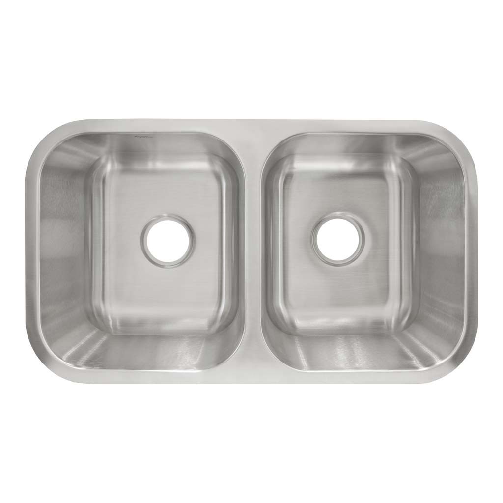 Undermount Stainless Steel Double Basin Kitchen Sink 31 1/2 ” x 18 1/8″ x 9″