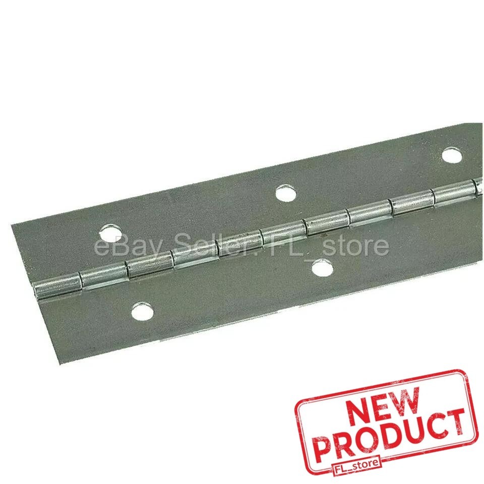 Stainless Steel Piano Hinge 3″ x 4 Feet Continuous Non-removable Pin (Leaf .06″)
