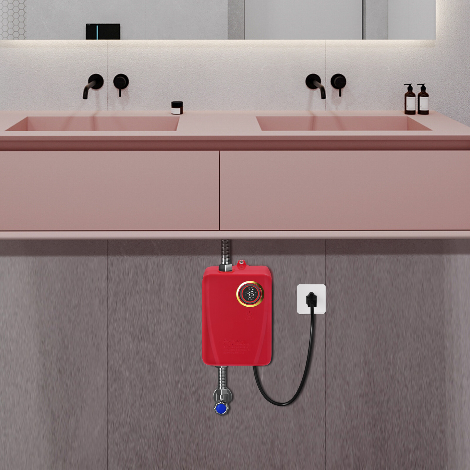 3000w Electric Water Heater Portable Instant Water Heater Under the Sink Basin