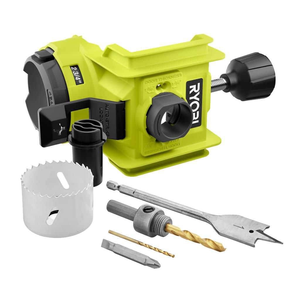 RYOBI Wood/Metal Door Lock Installation Kit w/ Bi-Metal Hole Saw & Drill Bits