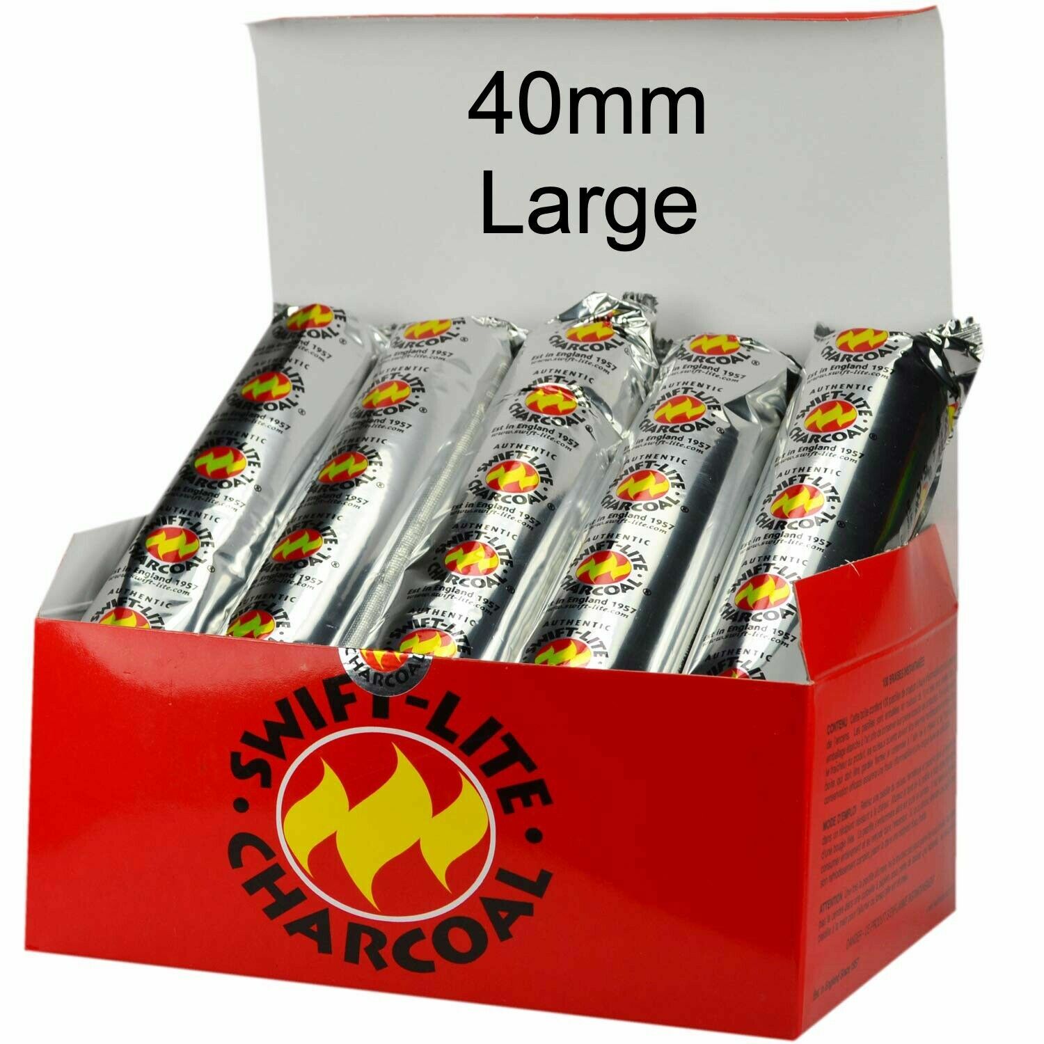 Swift Lite Large 40MM Charcoal Incense Resin 10 – 100 Pack (Choose Amount)