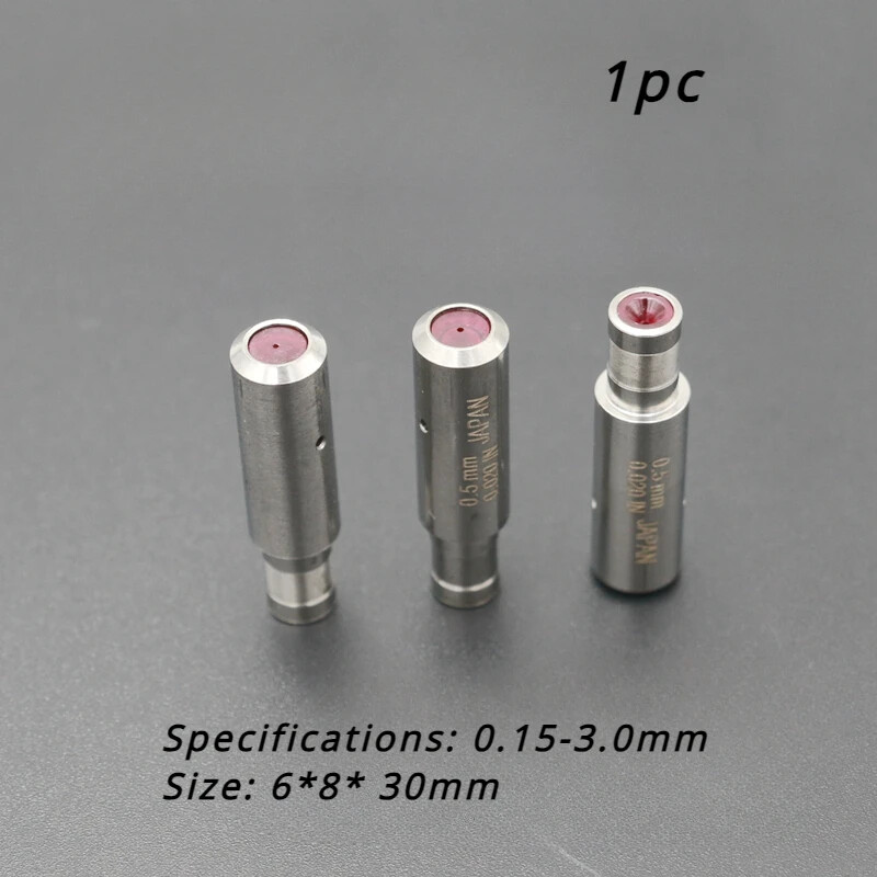 1PC WEDM Ruby Electrode Pipe Guide Dies 6*8*30mm Ceramic Diameter 0.1mm-3.0mm