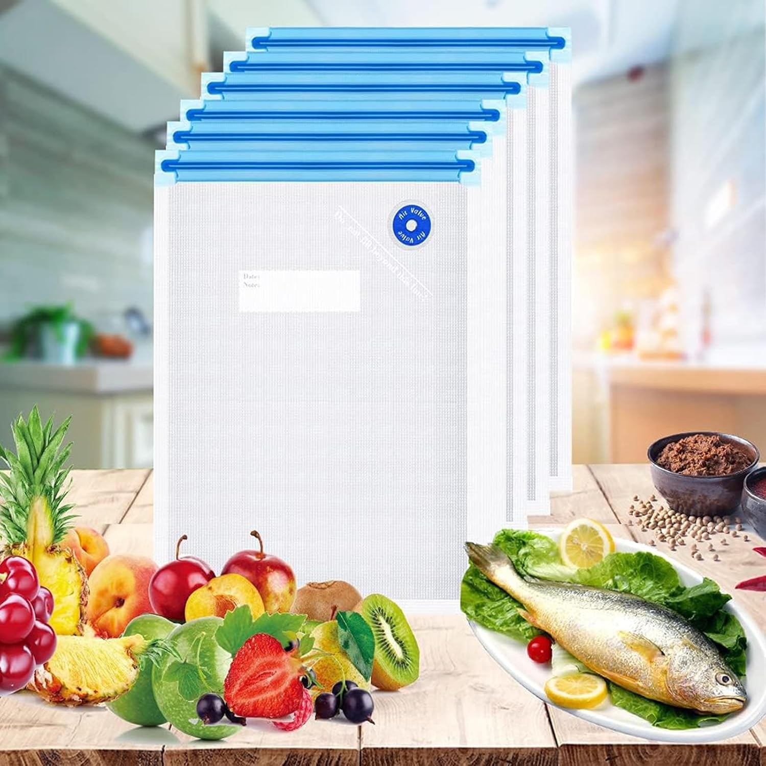 Vacuum Sealer Bags (8.5 * 8.5in), 31 Pcs