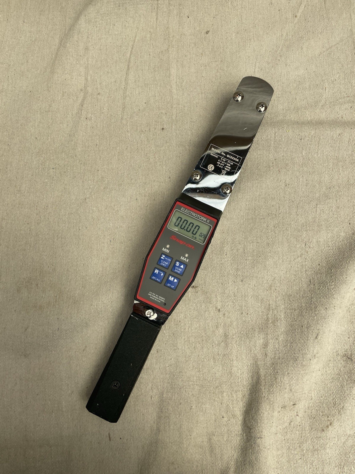 Snap-on QC2F25A Digital Torque Wrench 5-50 ft-lb Working Condition USA