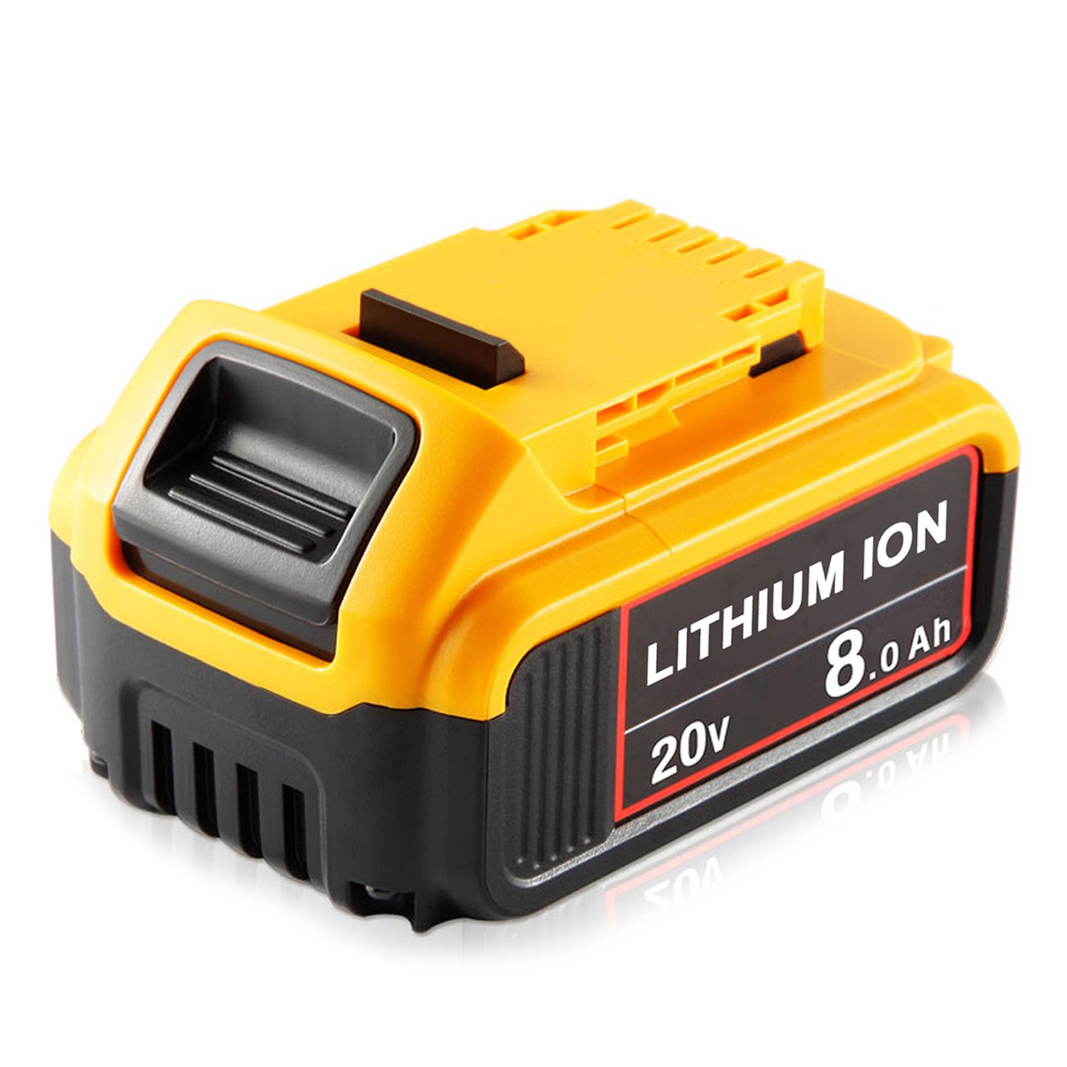 1~2 Pack 8 Ah For Dewalt 20V Max XR Lithium Battery DCB206-2 DCB205 DCB200 6.0Ah