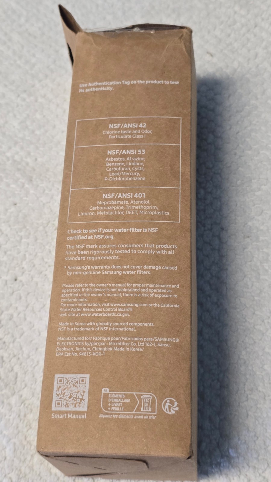 Samsung DA29-00020B HAF-CIN/EXP Refrigerator Water Filter DA97-08006A-1 Genuine
