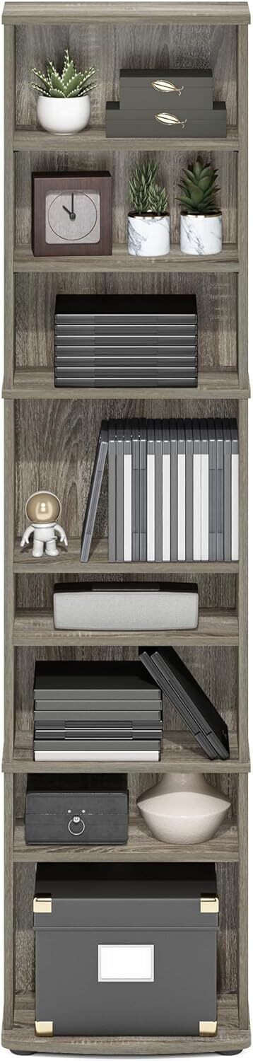 Media Storage Cabinet Movie Video Game Organizer DVDs CDs Tower Rack Stand Shelf