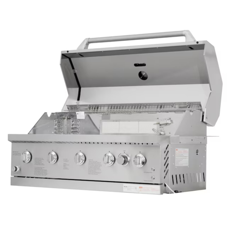 NXR LS Gas Grill 37 In Stainless Steel Electronic Ignition Free Shipping