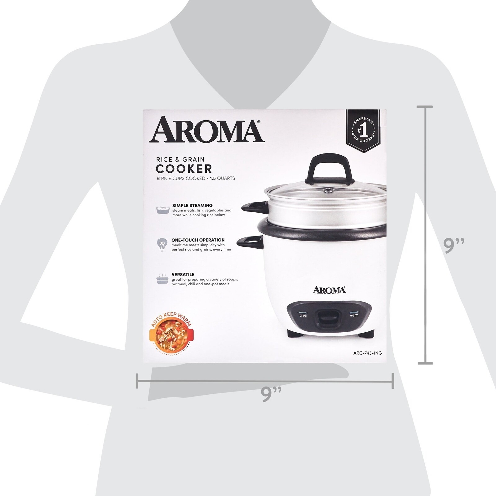 1.5Qt. Rice & Grain Cooker Nonstick Interior Dishwasher Safe Parts Simple New