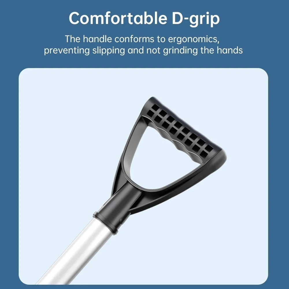 Portable Snow Shovel Removable Thickened Snow Removing Shovel Non-slip Non-freez
